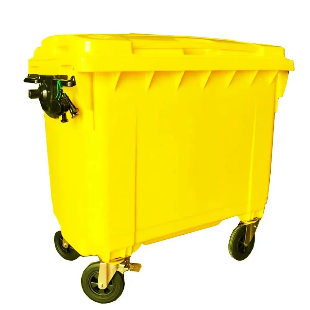 660L Industrial Wheeled Waste Container– Heavy - Duty 4 - Wheel HDPE Outdoor Bin 104×135×130cm - enkajihomestore