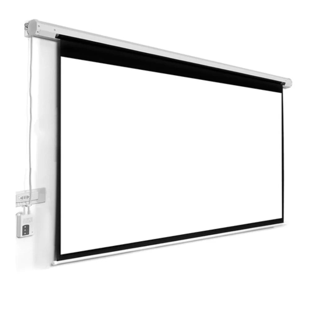 Manual Pull - Down Projection Screen – Wall - Mounted Rollup Projector Screen - enkajihomestore