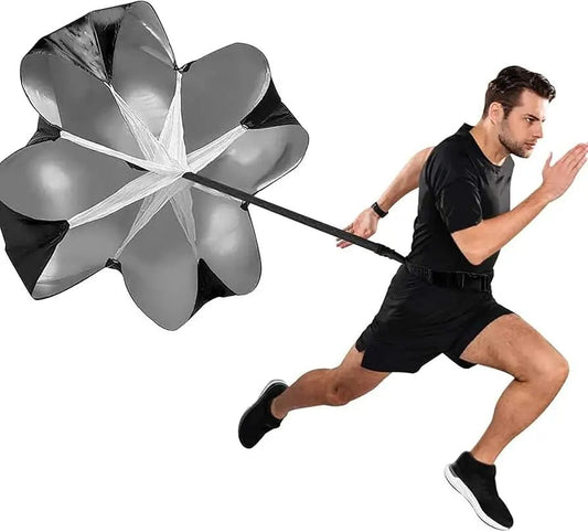 Speed Resistance Running Parachute – Sprint Training Chute with Adjustable Waist Belt and Carry Bag - enkajihomestore