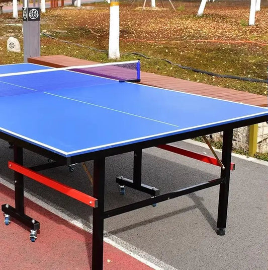 Striker Sports Table Tennis Table – Full - Size Foldable Ping Pong Table 2740×1425×760mm, 15mm MDF with Wheels and Net - enkajihomestore