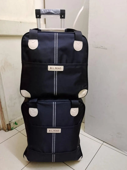 2 - Piece Trolley Travel Bag Set - enkajihomestore