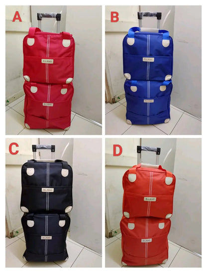 2 - Piece Trolley Travel Bag Set - enkajihomestore