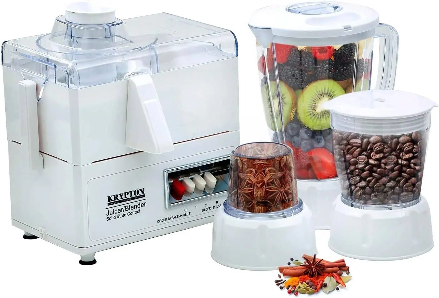 4 - in - 1 Juicer and Food Processor 1.6L – Blender, Chopper, Grinder - enkajihomestore