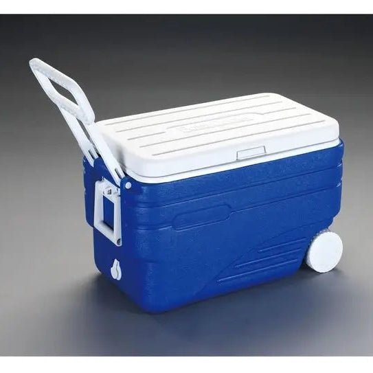 98 - Litre Wheeled Cooler Box – Large Capacity Rolling Ice Chest with Telescopic Handle - enkajihomestore