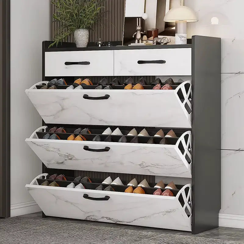 Ultra Slim Shoe Cabinet – Large Capacity Entryway Shoe Organizer