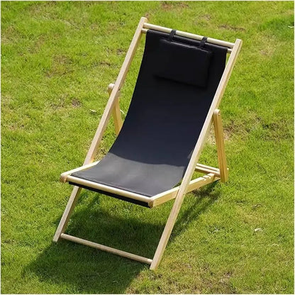 Adjustable Portable Reclining Chair – Foldable Lounge Chair with Footrest - enkajihomestore