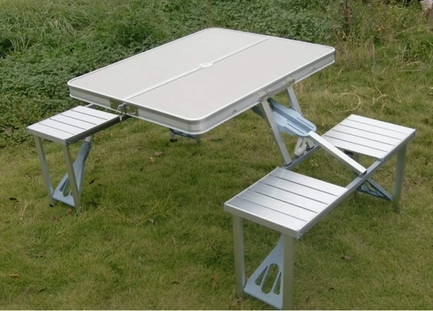 Foldable Picnic Table and Chair Set – Portable Outdoor Camping Table - enkajihomestore
