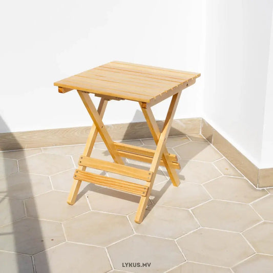 Foldable Wooden Side Table – Portable Space - Saving Utility Table - enkajihomestore