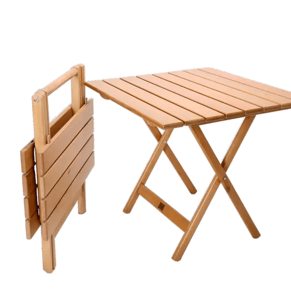 Foldable Wooden Side Table – Portable Space - Saving Utility Table - enkajihomestore