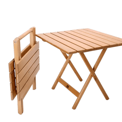 Foldable Wooden Side Table – Portable Space - Saving Utility Table - enkajihomestore