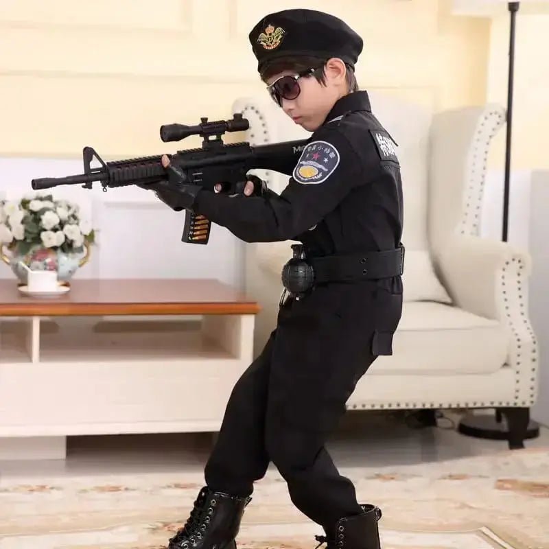 Kids Police SWAT Costume Set – Children's Dress - Up Uniform with Accessories for Boys and Girls - enkajihomestore