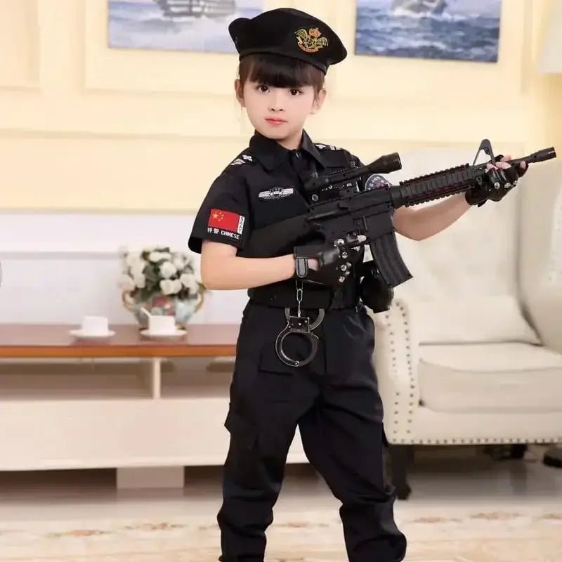 Kids Police SWAT Costume Set – Children's Dress - Up Uniform with Accessories for Boys and Girls - enkajihomestore