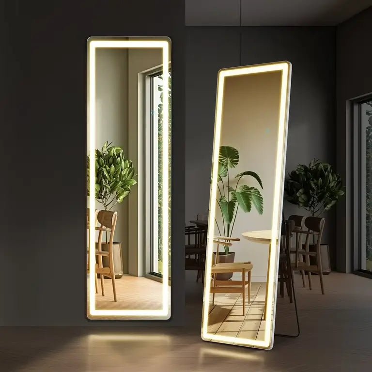 LED Full Body Mirror 160x50cm Free Standing - enkajihomestore