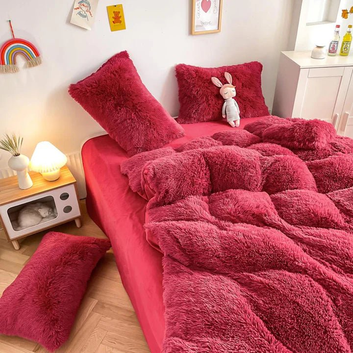 Luxury Fluffy Fleece Duvet Set - enkajihomestore