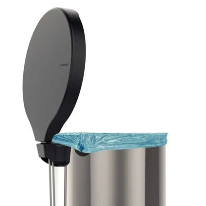 Mirror Polish Stainless Steel Pedal Bin 30L – Soft - Close Hands - Free Waste Bin with Removable Inner Bucket - enkajihomestore