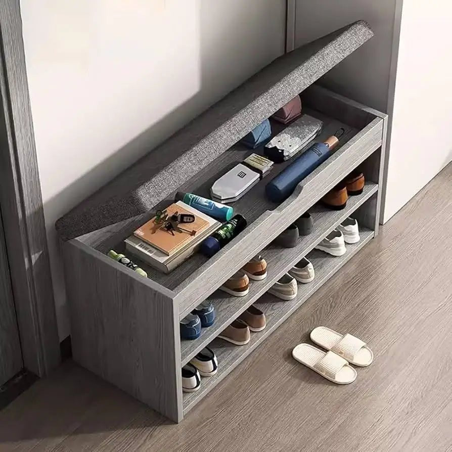 Modern Shoe Storage Cabinet – Space Saving Multi - Layer Shoe Organizer - enkajihomestore