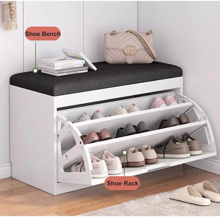 Modern Shoe Storage Cabinet – Space Saving Multi - Layer Shoe Organizer - enkajihomestore