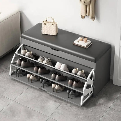 Modern Shoe Storage Cabinet – Space Saving Multi - Layer Shoe Organizer - enkajihomestore