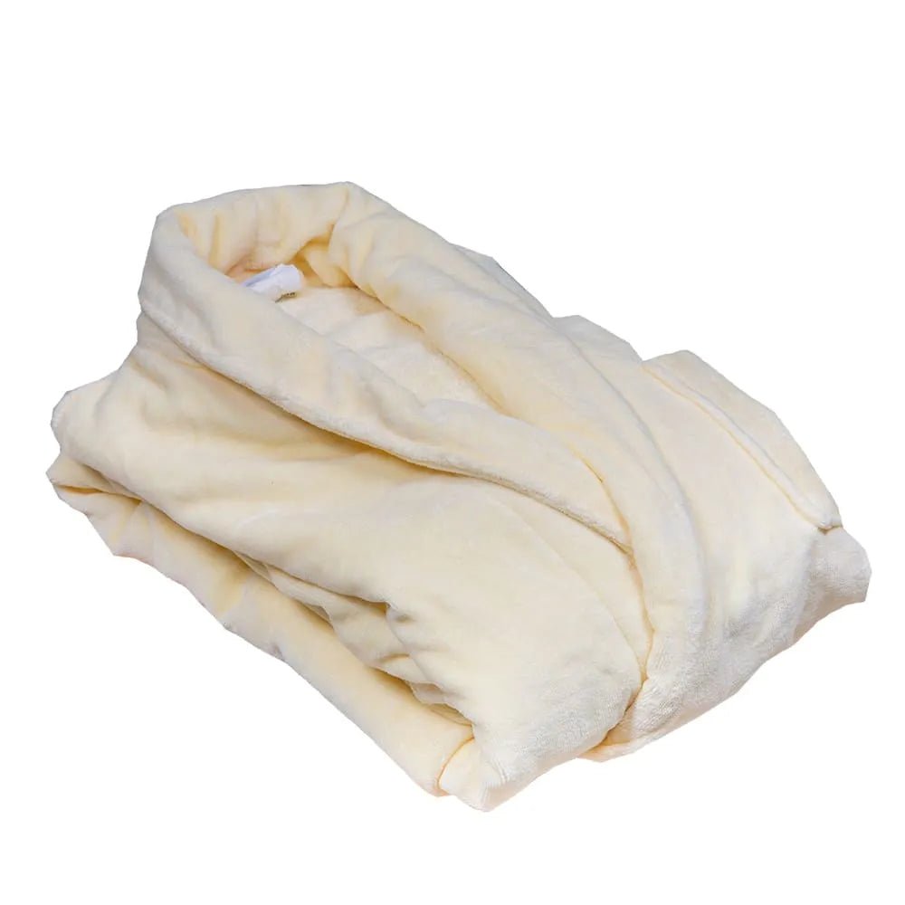 Plush Fleece Bath Robe – Ultra - Soft Velvet Dressing Gown - enkajihomestore