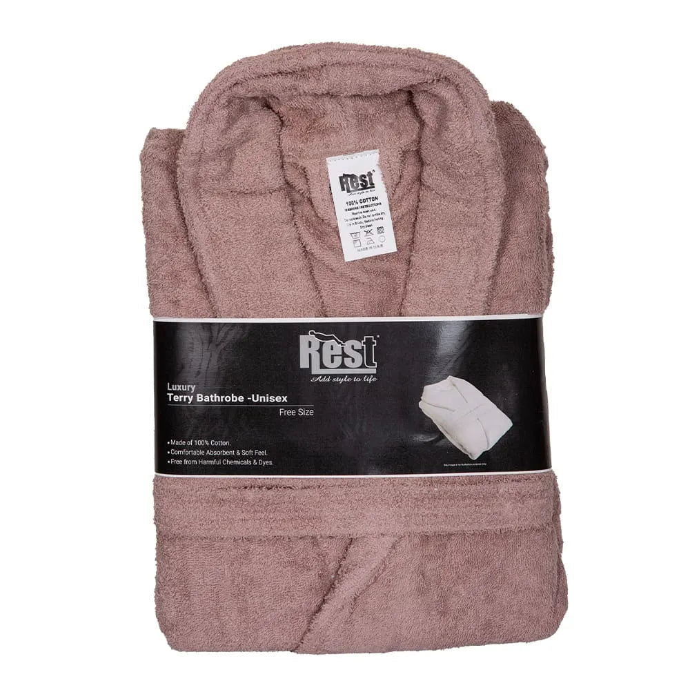 Plush Fleece Bath Robe – Ultra - Soft Velvet Dressing Gown - enkajihomestore