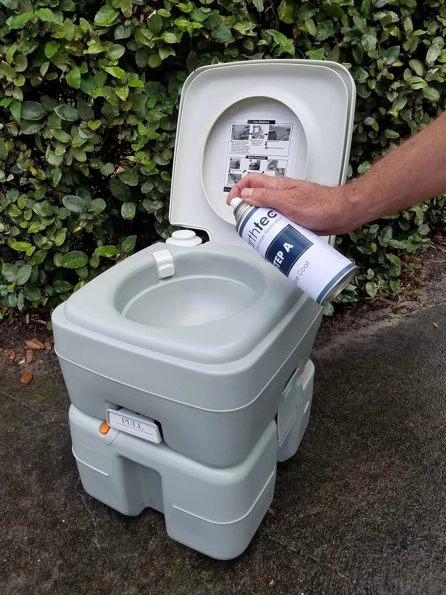 Portable Camping Toilet 20L – Flush Portable Toilet with Detachable Waste Tank for Camping, Travel and Emergency Use - enkajihomestore
