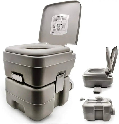 Portable Camping Toilet 20L – Flush Portable Toilet with Detachable Waste Tank for Camping, Travel and Emergency Use - enkajihomestore