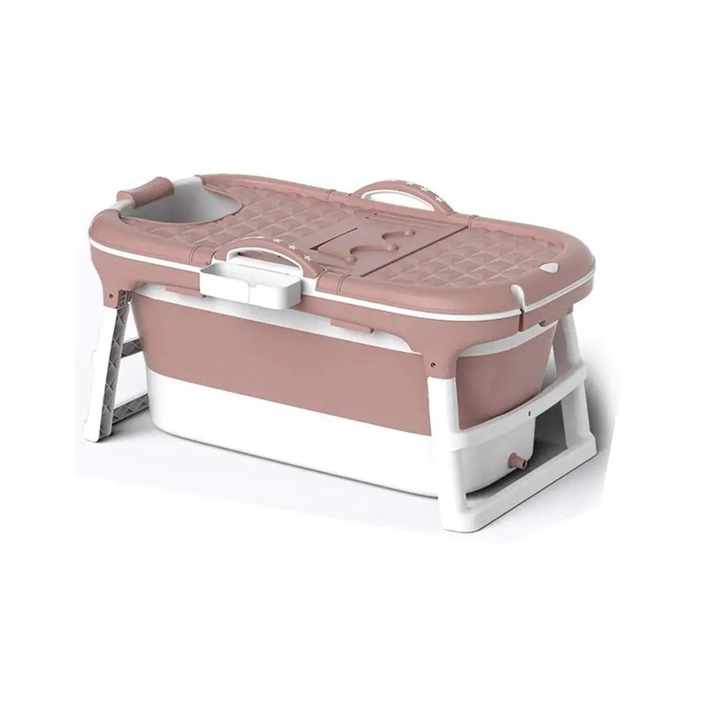 Portable Folding Bathtub for Adults – Collapsible Spa Tub with Cover - enkajihomestore