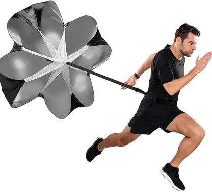 Speed Resistance Running Parachute – Sprint Training Chute with Adjustable Waist Belt and Carry Bag - enkajihomestore