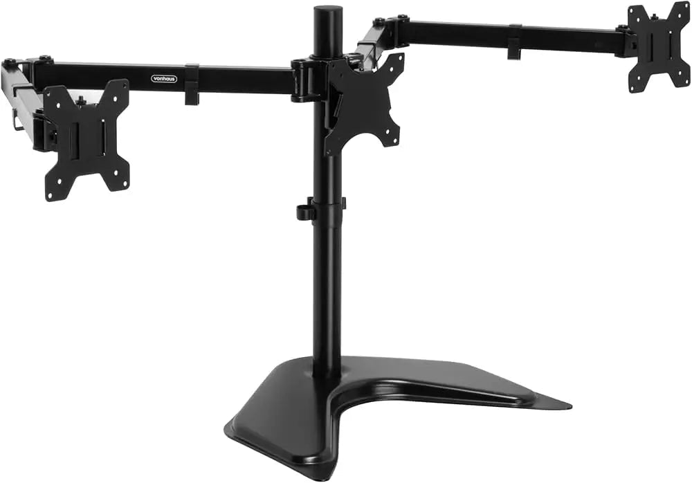 Triple Monitor Freestanding Desk Stand – 3 - Screen - enkajihomestore