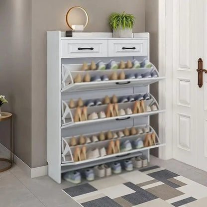 Ultra Slim Shoe Cabinet – Large Capacity Entryway Shoe Organizer - enkajihomestore